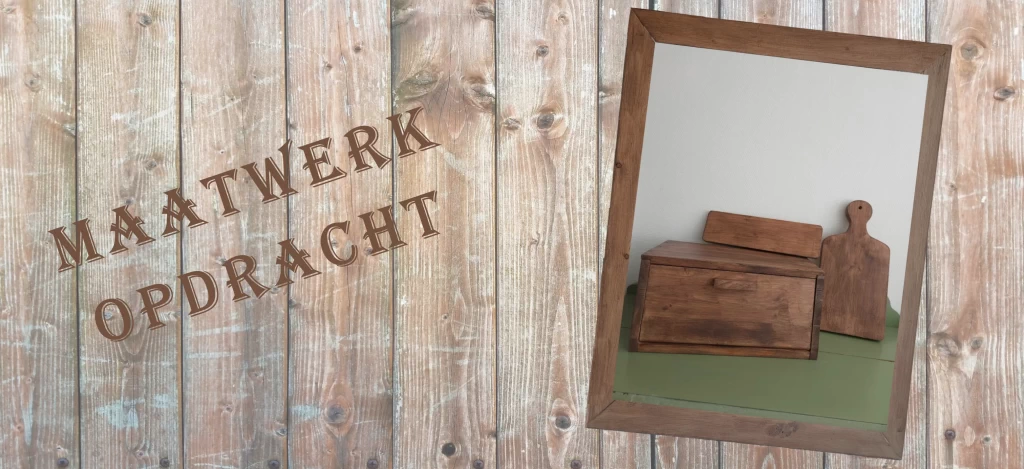 Maatwerk service opdracht: Broodbak, snijplank en wandplankje