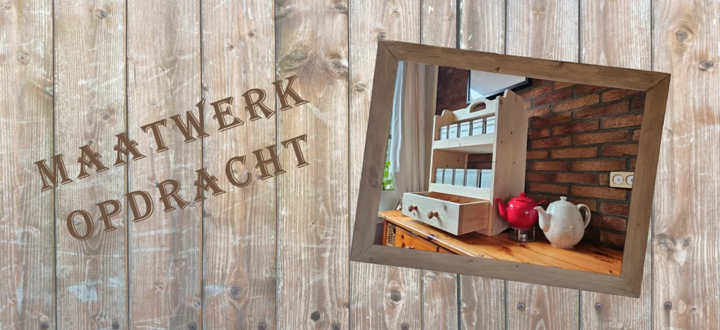 Maatwerk service opdracht: Etagère met lade
