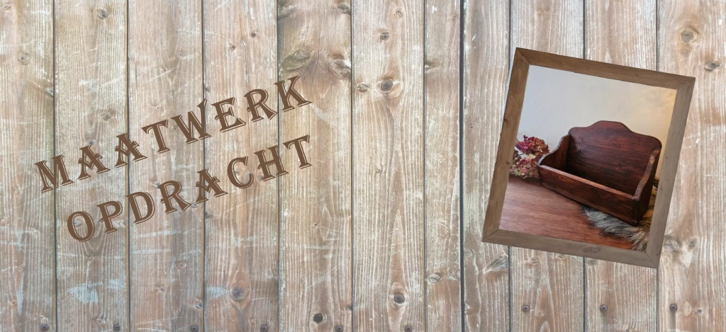 Maatwerk service opdracht: Houten kammenbakje voor aan de muur