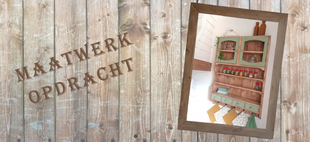Maatwerk service opdracht: Hangkast kruidenkast met lades en kastgedeelte