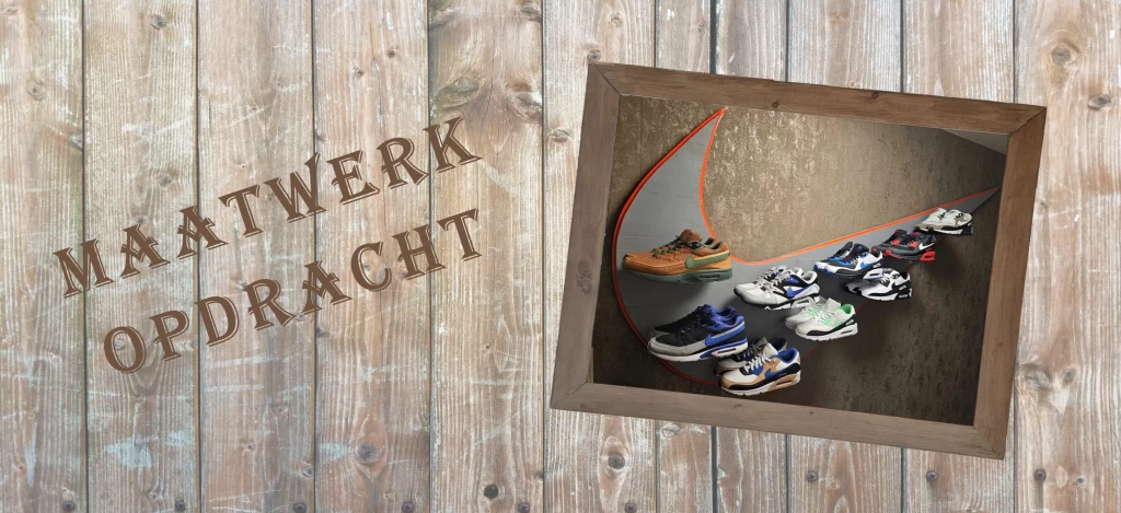 Maatwerk service opdracht: Nikelogo schoenenbord