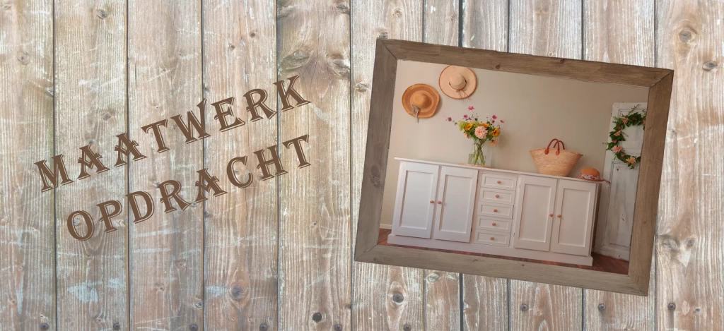 Maatwerk service opdracht: Witte dressoirkast