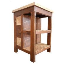 Houten keukeneilandje douglas hout 60x60 cm
