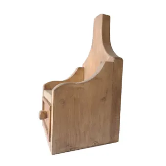 klein houten ladekastje met één lade zijkant