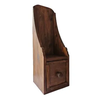 Houten muurkastje wall box met lade en plateau