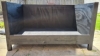 Hoge houten hondensofa zwart 120x80cm