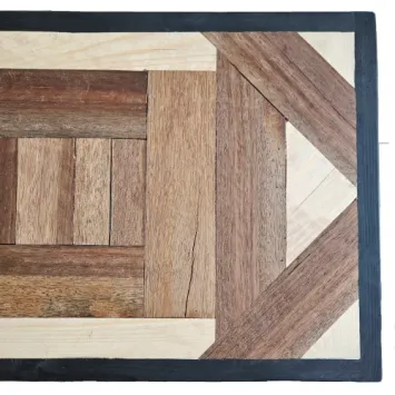 Bovenaanzich tafelblad geometrisch tafelblad rechts