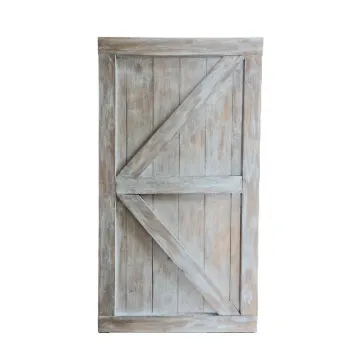 Kleine houten decortieve luik loftdeur landelijke stijl 60x32cm