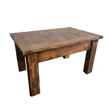 Lage landelijke salontafel van hout ook geschikt als bijzettafel