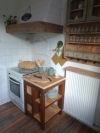 Sfeerfoto houten keukeneilandje douglas hout 60x60 cm